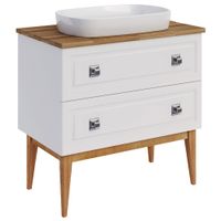 Комплект мебели для ванной Каталина 80 "White" 120971 — фото 3, Готовые комплекты для ванной комнаты