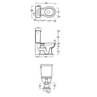 Унитаз SIMAS LANTE напольный к бачку моноблок цвет белый LA08 — фото 3, Подвесные унитазы