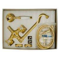 PRESTIGE См-ль д/ванны внешний, c поворотным изливом, золото арт-31598 — фото 4, Смеситель для ванны