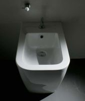 Биде GLOBO STONE Напольное приставное с одним отверстием цвет белый ST010BI — фото 2, Биде напольные