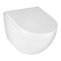 Унитаз подвесной Azario ORMI 490х360х365 безободковый, система смыва Торнадо, с быстросъемным сиденьем микролифт арт-AZ-0253VD — фото 1, Подвесные унитазы