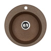 Мойка кухонная ШЕЛЛИ 50, круглая, терракотовый 1A734732SS270 — фото 1, Кухонные мойки