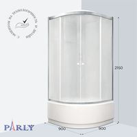 Ограждение VIVA90B N душевое Ceruttispa без поддона (90x90x195) — фото 412, Прямоугольные душевые уголки