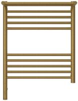 Полотенцесушитель электрический Сунержа Богема 3.1 с полкой 600х500 МЭМ левый Состаренная латунь арт-051-6006-6050 — фото 1, Электрические полотенцесушители