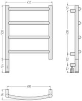 Товар: Полотенцесушитель электрический Сунержа Галант 3.1 500х400 МЭМ левый Золото 03-6000-5040 - фото 3 Полотенцесушитель электрический Сунержа Галант 3.1 500х400 МЭМ левый Золото 03-6000-5040 — фото 3, Электрические полотенцесушители