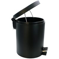 GIFORTES Ведро д/мусора 5 литров круглое, с крышкой SOFT CLOSE, черный матовый 32672 — фото 2, Мусорные ведра