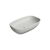 раковина накладная NUBES 60x38 без перелива серый матовый арт-978317 — фото 2, Раковины накладные