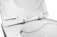 Товар: Унитаз подвесной Azario Nova 505х350х345 безободковый, с ультратонким сиденьем микролифт (AZ2216) арт-AZ-2216 - фото 6 Унитаз подвесной Azario Nova 505х350х345 безободковый, с ультратонким сиденьем микролифт (AZ2216) арт-AZ-2216 — фото 6, Подвесные унитазы