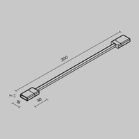 Комплектующие для уличной трековой системы с токоведущими элементами Outdoor арт-O-TR002-SC — фото 2, Комплектующие для освещения