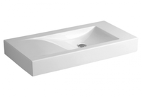 Раковина SIMAS FROZEN накладная для установки на консоль с одним намеченным отверстием в центре консоль цвет белый FZ12 — фото 1, Раковины накладные