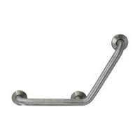 Поручень настенный под углом 135. 400х400 Nofer 15161.B из нерж. стали глянцевый, шт — фото 1, Поручни для ванной
