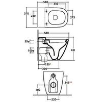 Товар: Унитаз GLOBO STOCKHOLM напольный приставной цвет белый LA001BI - фото 3 Унитаз GLOBO STOCKHOLM напольный приставной цвет белый LA001BI — фото 3, Приставные унитазы