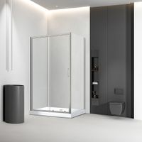 Товар: Душевой угол Veconi Rovigo RV-046BС, 1000х800х1950, никель брашинг, стекло прозрачное RV046BC-10080-01-C5 - фото 1 Душевой угол Veconi Rovigo RV-046BС, 1000х800х1950, никель брашинг, стекло прозрачное RV046BC-10080-01-C5 — фото 1, Прямоугольные душевые уголки