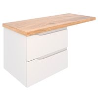 Тумба подвесная NORDIC 60 /правая/со столешницей из массива 122 см под накладную раковину /AQUA DE MARCO 5060CNOR122/H/R — фото 2, Тумбы под раковину