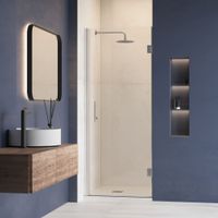 Душевая дверь RGW HO-011 80x195, профиль хром, стекло прозрачное/8 мм, арт-350601108-11 — фото 3, Распашные душевые двери