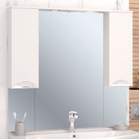 Зеркальный шкаф ELEGANSE 105 /хром/ AQUA DE MARCO 1105CELE — фото 1, Зеркальные шкафы в ванную