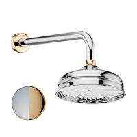 Верхний душ с кронштейном Fiore , хром/золото арт-30CO8637 — фото 1, Верхние души