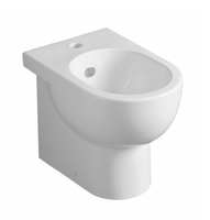 Биде SIMAS E-Line Напольное приставное с одним отверстием цвет белый EL04 — фото 1, Биде напольные