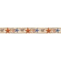 Бордюр Аликанте бежевый (звездочки, ракушки) ) 5х50 (16 шт) арт-05-01-1-57-03-11-123-0 — фото 1, Декоративные элементы