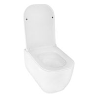 Унитаз подвесной Azario RIANO 350х490х350 безободковый, слив "Скрытое Торнадо", с быстросъемным сиденьем микролифт арт-AZ-2808E — фото 2, Подвесные унитазы