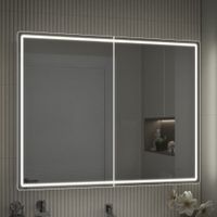 Зеркальный шкаф VIGO Geometry Classic 100 подвесной белый (119) — фото 4, Зеркальные шкафы в ванную