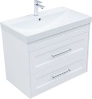 Товар: Тумба с раковиной Aquanet Бостон new 80 (Flat) цв.белый сатин 00345366 - фото 2 Тумба с раковиной Aquanet Бостон new 80 (Flat) цв.белый сатин 00345366 — фото 2, Тумбы с раковиной