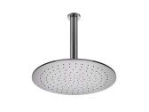 Верхний душ, Gessi, Shower316, тип установки-потолочный, ширина, мм-355, глубина, мм-355, высота, мм-12, форма-круглая, держатель-есть, размер держателя-243, цвет-Steel Brushed арт-54152.239 — фото 1, Верхние души