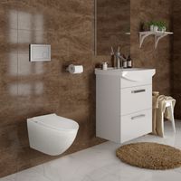 Унитаз подвесной Azario Geno 490х360х360 безободковый, с ультратонким сиденьем микроклифт (AZ2196D) арт-AZ-2196-D — фото 12, Подвесные унитазы