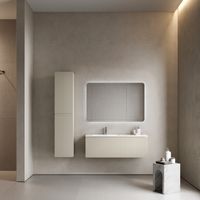 Тумба подвесная SANCOS Snob R 1.0 995х445х406, c одним ящиком оснащенным доводчиками, Beige Soft , арт. арт-SNR1.0100LCE — фото 6, Тумбы под раковину