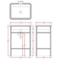 Консоль Artceram Fuori Scala металлическая для прямоугольной раковины цвет белый матовый арт-ACA056 05 — фото 2, Консоли для раковины