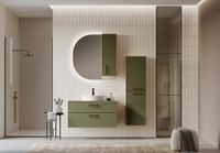 Шкафчик ORKA Salerno 30 подвесной, цвет Sardinia, ручка золото 3005749 — фото 1, Шкафы для ванной