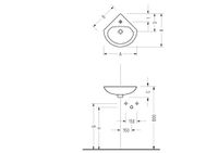 Товар: FRIENDLY Раковина угловая 550х470х165 6743 - фото 2 FRIENDLY Раковина угловая 550х470х165 6743 — фото 2, Раковины подвесные