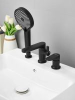 Смеситель на борт ванны BELZ, черный, арт-B66713-7 — фото 3, Смесители на борт ванны