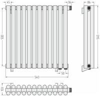 Товар: Отопительный радиатор Сунержа Эстет-11 EU50 500х540 12 секций Золото арт-03-0312-5012 - фото 4 Отопительный радиатор Сунержа Эстет-11 EU50 500х540 12 секций Золото арт-03-0312-5012 — фото 4, Радиаторы отопления
