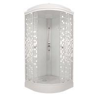 ДК Мозаика 100*100 А (7 мест+сифон D90мм) арт-Щ0000061828 — фото 1, Душевые кабины