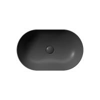 Товар: раковина накладная PURA 60x37 без перелива черный матовый арт-883426 - фото 1 раковина накладная PURA 60x37 без перелива черный матовый арт-883426 — фото 1, Раковины накладные