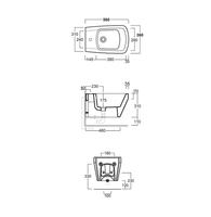 Биде SIMAS BADEN BADEN подвесное с одним отверстием цвет черный матовый BB19/F85.NM — фото 3, Биде подвесные
