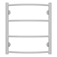 Полотенцесушитель водяной AZARIO VERONA 500/600 4 секции, нижнее/диагональное подключение, 1/2", белый арт-AZ83911W — фото 5, Водяные полотенцесушители