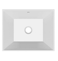 Раковина Scarabeo TEOREMA 2.0 встраиваемая снизу с переливом без отверстий цвет белый арт-5134 — фото 3, Раковины встраиваемые снизу