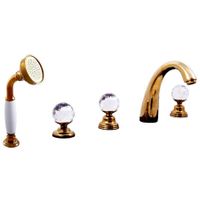 BRILLIANCE - смеситель для ванной, 5 отверстий ЦВЕТ БРОНЗА арт-BRILLIANCE176.5PSM — фото 1, Смеситель для ванны