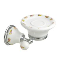 PROVANCE Mыльница настенная, керамика с декором/хром 17648 — фото 1, Мыльницы