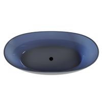 Прозрачная ванна ABBER Kristall AT9701Saphir синяя — фото 6, Ванны из полиэфирной смолы