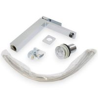 KVANT См-ль д/раковины моноком. высокий, донный клапан "click-clack", плоский излив, хром 32444 — фото 6, Смесители для раковины