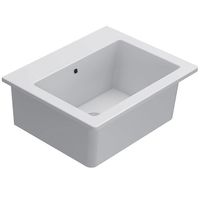 Раковина GLOBO FORTY3 подвесная или накладная с тремя намеченными отверстиями цвет белый арт-FO063BI — фото 1, Раковины накладные