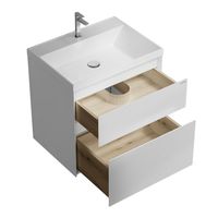 Тумба подвесная "МЕРКАДО-60 см" с 2-я ящ. белая матовая (ум. Classica-60) арт-106076 — фото 5, Тумбы под раковину