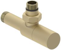 Вентиль Вентиль Сунержа угловой цилиндр (G 1/2" НР х G 1/2" НР) Матовая шампань арт-022-1400-1212 — фото 3, Комплектующие для полотенцесушителей