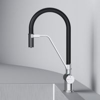 Товар: F8F07802 Func, смеситель для кухни с каналом для питьевой воды и гибким изливом, хром,черн. излив - фото 6 F8F07802 Func, смеситель для кухни с каналом для питьевой воды и гибким изливом, хром,черн. излив — фото 6, Смесители для кухни