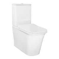 Унитаз-компакт Azario VELISE 355х625x810 напольный, безободковый в комплекте с быстросъемным сиденьем микролифт арт-AZ-1222A — фото 13, Напольные унитазы