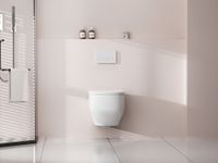 Унитаз ABBER Rechteck AC1218 подвесной белый, безободковый, смыв торнадо и струйный смыв — фото 2, Подвесные унитазы