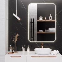 Зеркало с LED-подсветкой MILAN (70*100) /AQUA DE MARCO MIL70/100 — фото 1, Зеркала в ванную комнату